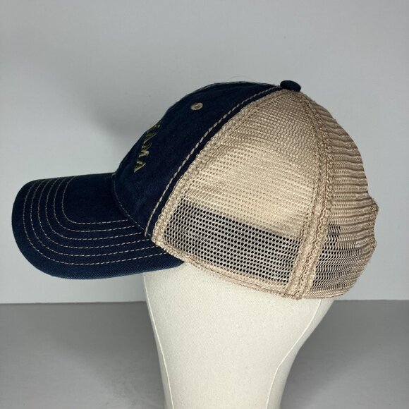 Tommy Bahama Blue Beige Mesh Embroidered Adjustable Hat Cap - Picture 6 of 8